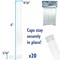 The Beadsmith Clear Plastic Tubes - 6-Inch-Long Round Tubes, 9/16 Inches in diameter - Flat Caps - Use for Beads, Bath Salts, Wedding & Party Favors, Home or Office Storage - Bag of 20